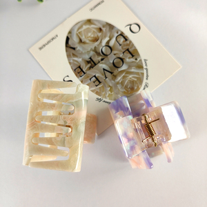 กิ๊บติดผมอะซิเตทลายหินอ่อนสีมุกขนาด 5 ซม. รุ่น IT110-5 ปรับแต่งสีโลโก้ได้ สำหรับผู้หญิงและเด็กผู้หญิง - Product Image 6