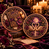 Pièce commémorative personnalisée en cuivre pur .999 de 5 oz pour renouvellement de vœux, souvenir en métal en relief 3D, cadeau de renouvellement de vœux de mariage