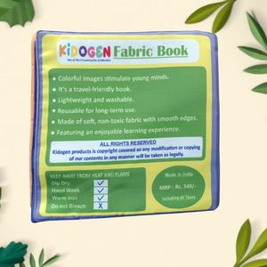 Libro de tela Kidogen con flores y ramas para niños |   Libro educativo de tela suave sobre árboles, frutas y naturaleza |   Aprendizaje Temprano - Product Image 3