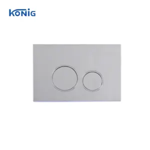 Venda quente rodada prata WC flush placa cisterna botão substituição flush botão para cisterna escondida