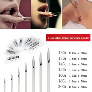 <span class=keywords><strong>Agujas</strong></span> <span class=keywords><strong>de</strong></span> Perforación Desechables <span class=keywords><strong>de</strong></span> Acero Inoxidable, Empaquetadas Individualmente, Herramientas para Perforaciones Corporales y <span class=keywords><strong>de</strong></span> Cejas, Disponibles al por Mayor - Product Image 2