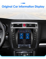 CARUPEZ - Unidad Principal de Navegación Estéreo para Automóvil Android de 9.7 Pulgadas para Subaru Outback 2015-2018 7862S 8 Núcleos, Estilo Tesla Vertical, DSP, GPS