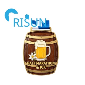 Medalla de Metal 3D en Relieve para Festival de <span class=keywords><strong>Cerveza</strong></span>, Carrera 5K 10K, Medalla Personalizada con Abrebotellas de <span class=keywords><strong>Cerveza</strong></span> Oktoberfest, Medallón con Cinta - Product Image 4