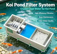 Sistem Filter Kolam Koi RAS Rotary Drum Filter 3000 Galon Filter Air Akuakultur Kolam Sistem Filtrasi Tangki Ikan Multi-tahap