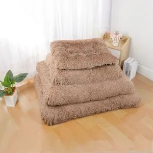 Manufacturer European Preference Luxury Square PP Filling Soft Washable Removable Orthopedic Dog Bed