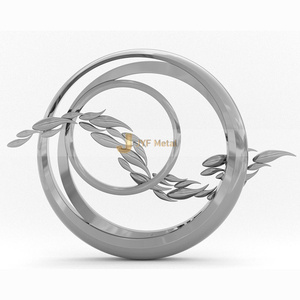 ANW3219 Escultura Decorativa Moderna en Acero Inoxidable 304 con Relieve 3D para Decoración del Hogar, Jardín y Paisaje, Estilo Europeo - Product Image 5