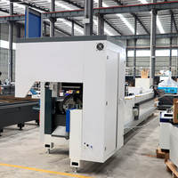 Máquina de Corte de Tubos por Láser de Fibra CNC con Enfriamiento por Agua, Cortadora de Tubos Láser de 3000W para Acero, Aluminio, Titanio, Tubos Redondos y Cuadrados