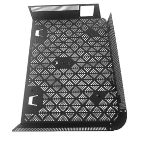 Customized sheet metal fabrication powder coating perforated plate panel Heat dissipation cover