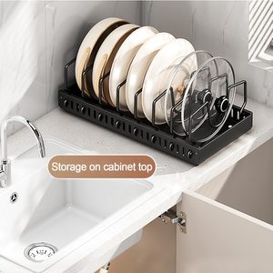 Organisateur <span class=keywords><strong>coulissant</strong></span> pour casseroles et poêles sous l'armoire, support <span class=keywords><strong>coulissant</strong></span> pour couvercles et étagère à casseroles, tiroir de rangement pour armoire de cuisine - Product Image 4