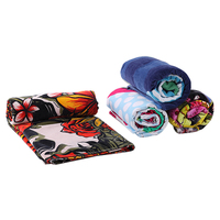 Chauffe-fleur personnalisé doux luxe grand personnalisé brodé Jacquard éponge tissu dessin animé coton imprimé serviettes de plage