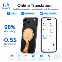 Interprète AI bidirectionnel TeWeekAI X9, 146 langues, traduction vocale et photo instantanée, hors ligne/en ligne, portable, verre trempé TFT