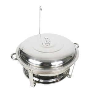 Stainless Steel Buffet Food Warmer for Restaurant and Hotel Kitchen Equipment Circular Chafing <strong>Dish</strong> - Product Image 2
