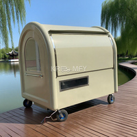 Kiosque mobile de vente de boissons froides, de bubble tea, de glaces, de café, de churros en Espagne, chariot de café mobile