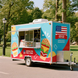 Bar mobile pliable 2025, remorque de voiture pliable, chariot de nourriture, chariot à hot-dogs - Product Image 5