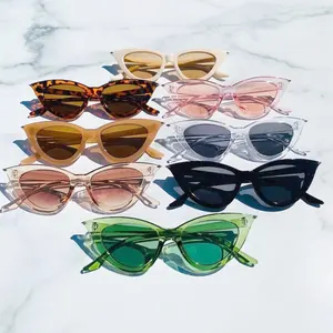 Retro kính thời trang gafas de Sol Cat Eye Shades tùy chỉnh thiết kế tùy chỉnh kính mặt trời phụ nữ Kính mát