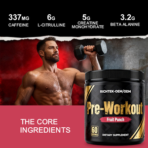 Bột protein giảm cân <span class=keywords><strong>Beta</strong></span> <span class=keywords><strong>alanine</strong></span> với Caffeine Preworkout bột với Creatine Monohydrate năng lượng - Product Image 4