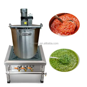 Good Quality Hot Pot Frying Machine Garlic Chili Sauce Stirring Pot Pepper Chili Tomato Sauce Cooker Tank Mixer Machine