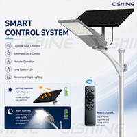 Lampadaire Solaire Extérieur Étanche Cishine IP65 200W 300W 400W 500W avec Batterie Intégrée et Bras pour Éclairage Routier