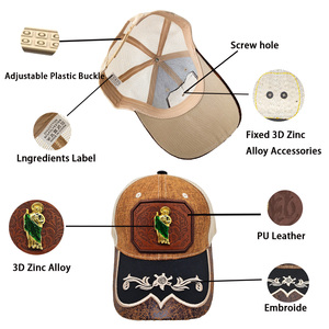 Gorra Trucker Richardson Unisex de Malla con Diseño de Caballo Plateado en 3D, Gorra Vaquera Estilo Western Bellamente Bordada para Uso Casual, Exteriores y Hip Hop - Product Image 4