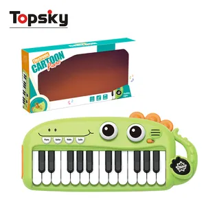 Brinquedo infantil de piano eletrônico, instrumentos musicais de animais criativos para aprendizagem precoce