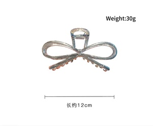 Pinza de Pelo Grande con Lazo, Pinza de Pelo Metálica Minimalista para Mujer, Decoración Diaria para el Cabello - Product Image 3