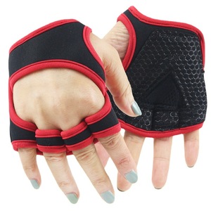 Fitness Sports Cross Training Guantes con soporte de muñeca para levantamiento de pesas, entrenamiento de gimnasia y levantamiento de pesas-Acolchado de silicona - Product Image 3