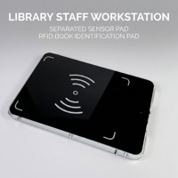 Tablette pour poste de travail de bibliothécaire, pour le personnel de bibliothèque, HF RFID