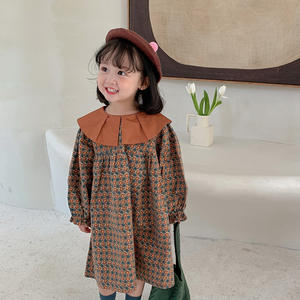 Vestido de Niña, Nuevo Vestido de Princesa Encantador, Primavera Otoño, Cuello Solapa, Manga Larga, Vestido para Niñas - Product Image 3