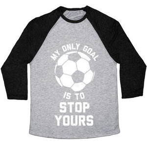 My Only Goal Is to Stop Yours Unisex Tri-Blend <b>Baseball</b> <b>Tee</b> - Product Image 3