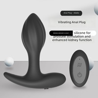 Vente en gros d'un plug anal en silicone ABS, 10 modes de vibration, étanche IPX7, rechargeable par USB, jouet sexuel pour adultes pour femmes