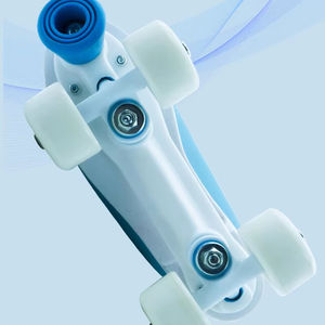 Patin à roulettes Quad 4 roues de haute <span class=keywords><strong>qualité</strong></span> pour patinoire à louer Chaussures de patinage en daim bon marché pour adultes - Product Image 5