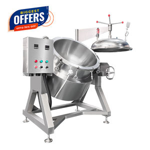 Olla a presión de ebullición automática Industrial de gran capacidad, sopa de fideos de ternera comercial, olla de cocción al vapor de alta presión - Product Image 5