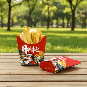 Boîtes d'emballage alimentaire biodégradables, portables, recyclables, empilables, de qualité supérieure, avec logo, pour les repas chauds en gros, les frites, les pique-niques - Product Image 1