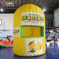 Stand de vente de limonade gonflable avec logo personnalisé, kiosque gonflable à citron, tente de stand gonflable, publicité, stand de limonade gonflable