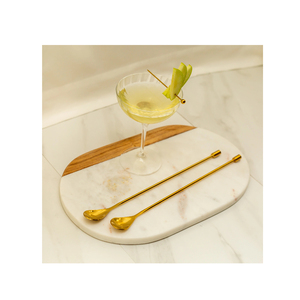 Cuchara de Barra de Latón Ecológica, Duradera y de Alta Calidad con Acabado Dorado Moderno y Empaque Personalizado - Product Image 1