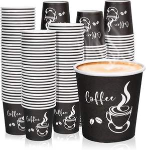 Couvercle de gobelet en papier enduit à paroi unique biodégradable jetable imprimé personnalisé de qualité alimentaire café solution à emporter écologique - Product Image 1