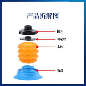 Ventosa de Vacío Piab BGI34 41 48 63, Accesorio para Brazo Robótico de Apertura de Bolsas Blandas - Product Image 2