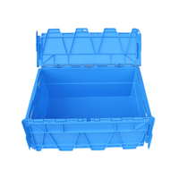 Boîtes de déménagement en plastique industrielles robustes, empilables, recyclables, transparentes, 600x400x260 mm, en PP vierge, vente d'usine