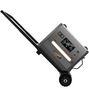 Estación de Energía Portátil para Exteriores Safer Outdoor <span class=keywords><strong>Home</strong></span> de 2500W LFP, Batería Solar de 2304Wh con Carrito de Mano, Panel Solar Portátil para Camping - Product Image 2