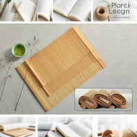 Napperon en lattes de bambou fines, tressé à la main, naturel, isolant thermique, pour thé, table, OEM, logo personnalisé, traditionnel, maison, mariage, bambou