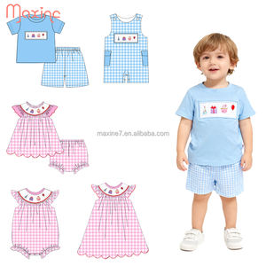 Abbigliamento <span class=keywords><strong>per</strong></span> Bambini Smock all'Ingrosso, <span class=keywords><strong>Vestiti</strong></span> con Ricamo a Torta <span class=keywords><strong>per</strong></span> Compleanno, Outfit <span class=keywords><strong>Estivi</strong></span> <span class=keywords><strong>per</strong></span> Bambini e Ragazzi - Product Image 1