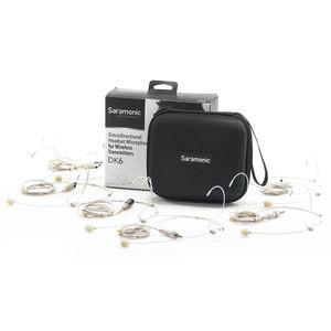 Microphone sans fil professionnel saramonique <span class=keywords><strong>DK6</strong></span>, casque stéréo, à condensateur, pour transmetteur et Streaming en direct, pour enseignant - Product Image 6