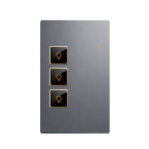 Interruptor de Luz Inteligente de Pared con Botón de Vidrio, Diseño 2026, Tuya <span class=keywords><strong>Wifi</strong></span> Zigbee, Premium, 3 Canales, Control <span class=keywords><strong>por</strong></span> Voz con Alexa y Google Home - Product Image 4