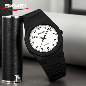 Beauty At All Times Analog Quartz Watch 50m Water Resistant Student Exam Watch Stainless Steel Buckle Folding Clasp - Product Image 1
