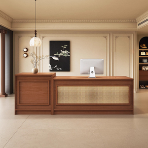 Mostrador de Recepción Profesional de Madera para <span class=keywords><strong>Consultorio</strong></span> Médico, Mostrador de Recepción para Oficina, Muebles Comerciales - Product Image 3