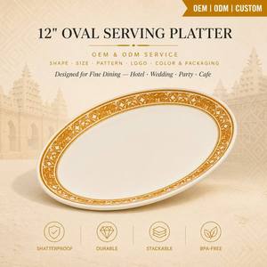 ผู้ผลิต OEM ODM จานเมลามีนทรงโค้งยาว ยี่ห้อซัมแมน คอร์ด สำหรับโรงแรม พร้อมเสื้อแจ็คเก็ตพนักงานเสิร์ฟแบบมีปก - Product Image 1