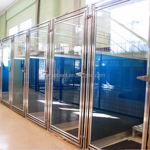 Rahat cam malzeme ile köpek yatılı için lüks büyük köpek kafesi 100% ticari çelik <span class=keywords><strong>Kennels</strong></span> - Product Image 4