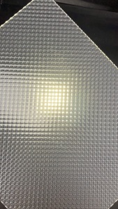 100% PMMA Vật liệu 4 * 8ft nhựa rõ ràng mô hình kết cấu lăng trụ khuếch tán tấm cho Hộp ánh sáng - Product Image 4