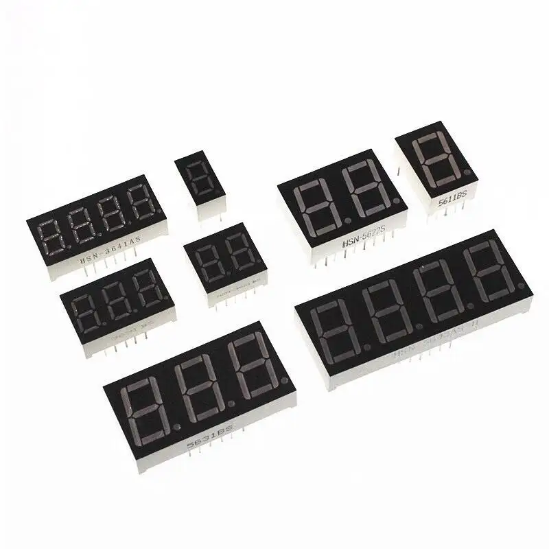 factory offering 0.28/0.36/0.4/0.52/0.56/0.8 inch 1/2/3/4 digit led red blue yellow super light 7 14 Segment LED Display