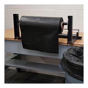 Boardwalk 60 gal 2.7 Mil Black Industrial Drum Liners Rolls 38 X 63 1 Roll of 50 <b>Household</b> <b>Trash</b> <b>Bags</b> - Product Image 2